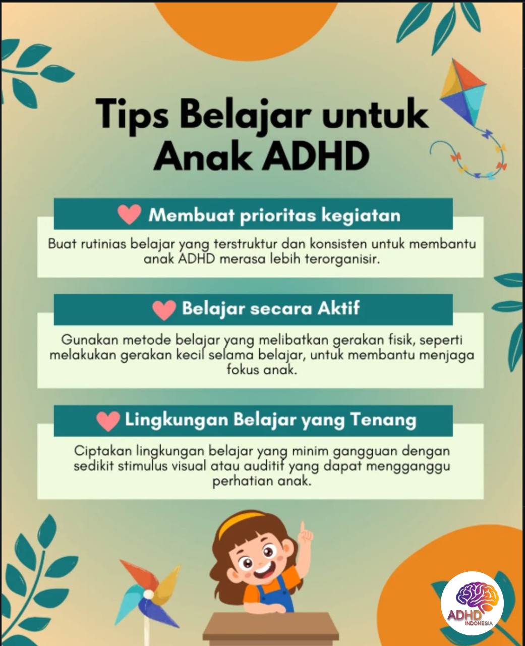 Strategi Belajar yang Cocok untuk Anak ADHD di Kabupaten Banggai Kepulauan